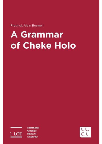 A Grammar Of Cheke Holo Frederil Alvin Boswel