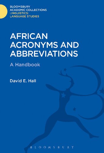 African Acronyms And Abbreviations A Handbook David E Hall Editor