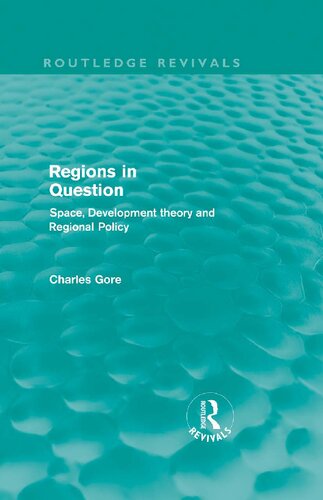 Regions In Question Routledge Revivals 1st Edition Charles Gore