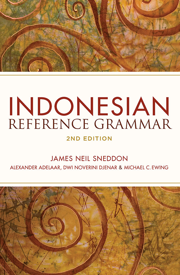 Indonesian Reference Grammar Sneddon James Neiladelaar Alexanderdjenar