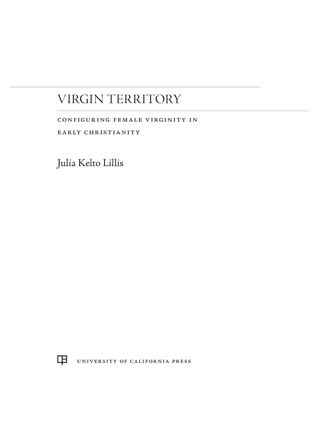Virgin Territory Julia Kelto Lillis