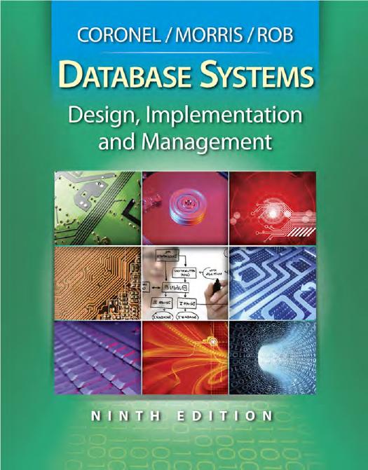 Database Systems Design Implementation And Management 9th Edition 9th Edition Coronel