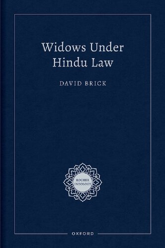 Widows Under Hindu Law David Brick