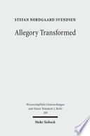 Allegory Transformed Stefan Nordgaard Svendsen