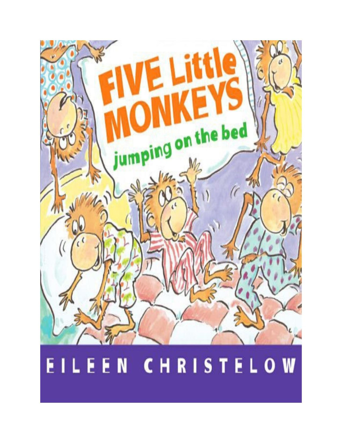 Five Little Monkeys Jumping On The Bed Eileen Christelow
