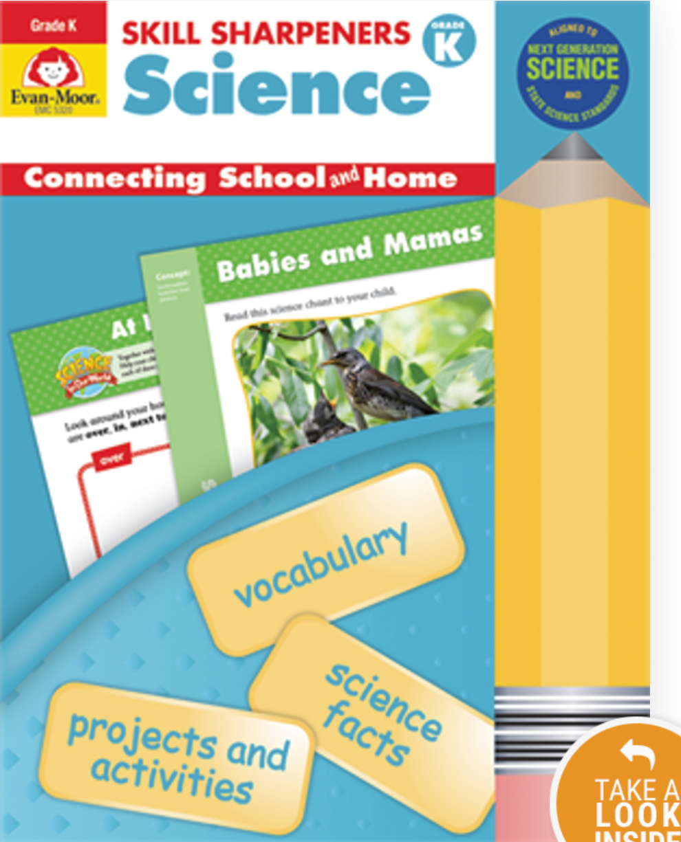 Skill Sharpeners Science Kindergarten Evanmoor Corporation