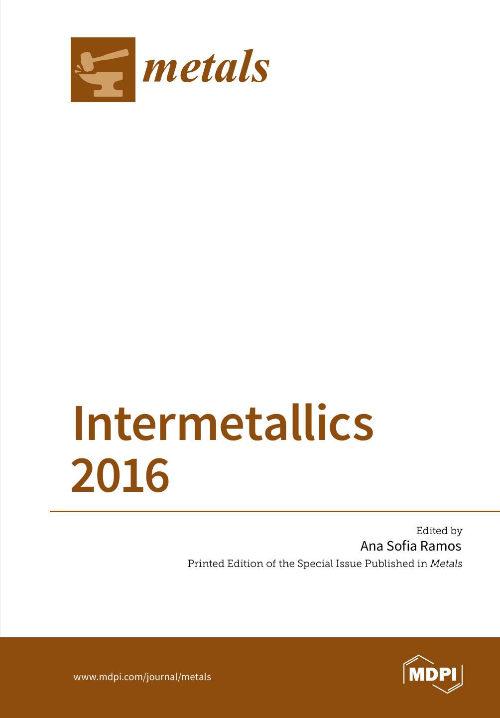 Intermetallics 2016 Ana Sofia Ramos