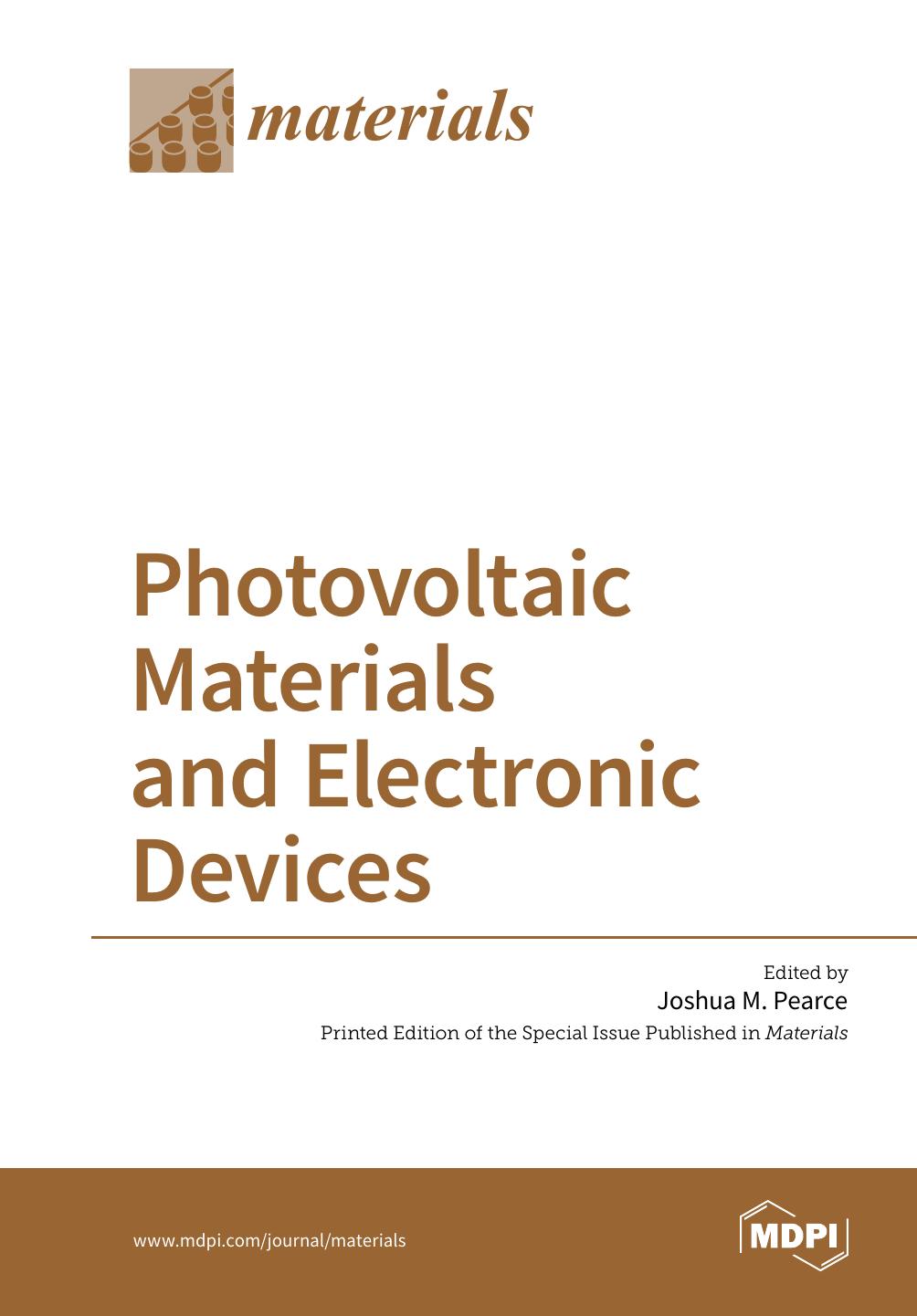 Photovoltaic Materials And Electronic Devices Joshua M Pearce