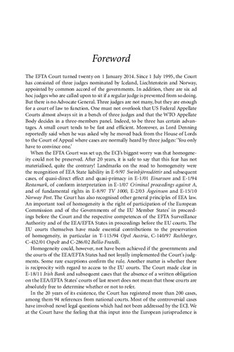 The Eea And The Efta Court Decentred Integration Efta Court Editor