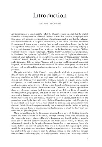 A Cultural History Of Dress And Fashion In The Renaissance Volume 3 Elizabeth Currie Editor