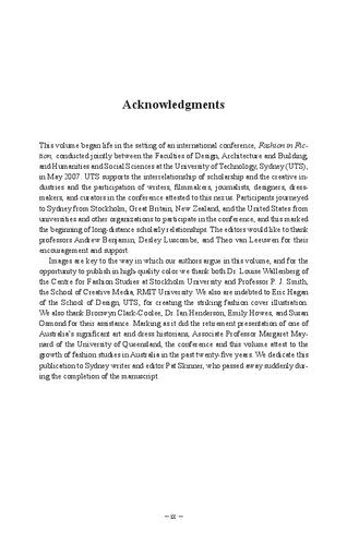 Fashion In Fiction Text And Clothing In Literature Film And Television Peter Mcneil Vicki Karaminas Catherine Cole Editors