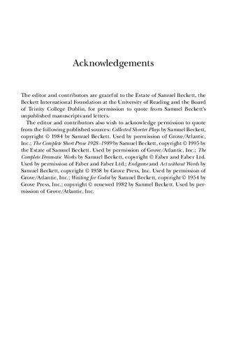 Beckett And Ethics Russell Smith Editor