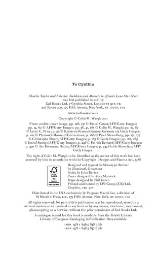 Charles Taylor And Liberia Ambition And Atrocity In Africas Lone Star State Colin M Waugh Editor