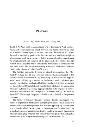 Orientalism And Conspiracy Politics And Conspiracy Theory In The Islamic World Arndt Graf Schirin Fathi Ludwig Paul Editors