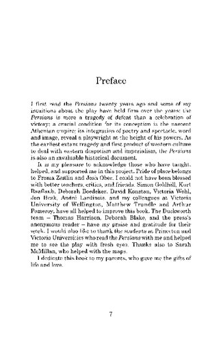 Aeschylus Persians Duckworth Companions To Greek And Roman Trag David Rosenbloom