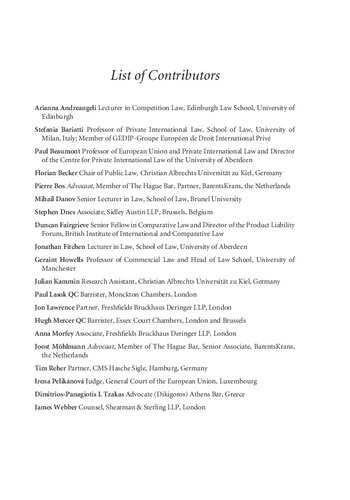 Crossborder Eu Competition Law Actions Mihail Danov Florian Becker Paul Beaumont Editors