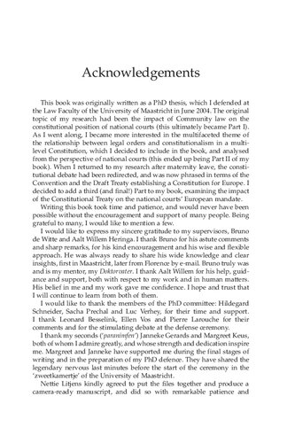 The National Courts Mandate In The European Constitution Monica Claes