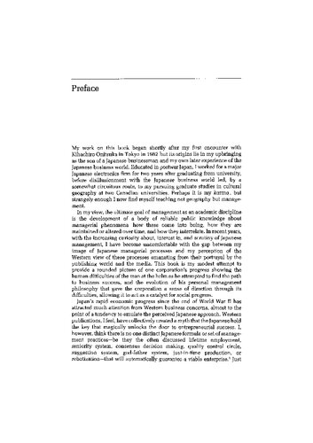 Personality In Industry The Human Side Of A Japanese Enterprise Hiroshi Tanaka
