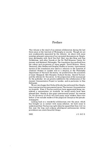 Proclus On The Existence Of Evils Jan Opsomer Carlos Steel