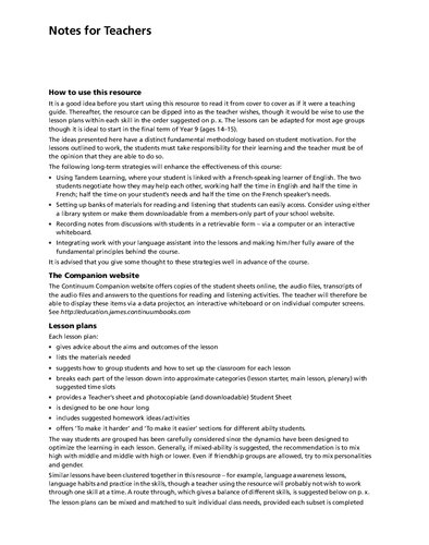 Resources For Teaching French 1416 Gill James