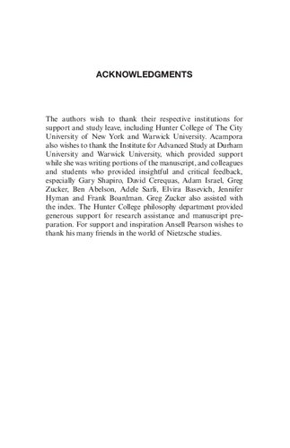 Nietzsches Beyond Good And Evil A Readers Guide Christa Davis Acampora Keith Ansell Pearson