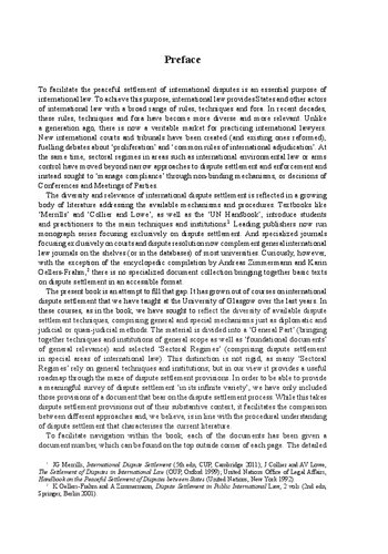 The Settlement Of International Disputes Basic Documents Christian J Tams Antonios Tzanakopoulos