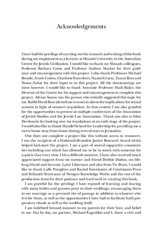 Tradition And Equality In Jewish Marriage Beyond The Sanctification Of Subordination Melanie Landau