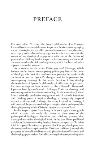 Lyotard And Theology Beyond The Christian Master Narrative Of Love Lieven Boeve