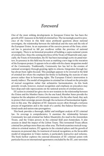 Eu Criminal Law Valsamis Mitsilegas