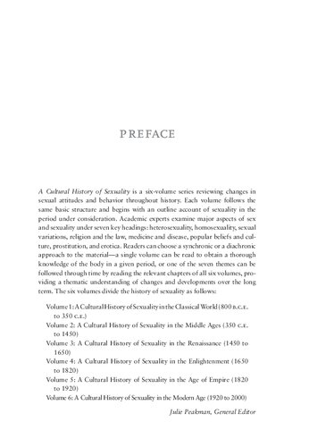 A Cultural History Of Sexuality In The Enlightenment Julie Peakman Editor