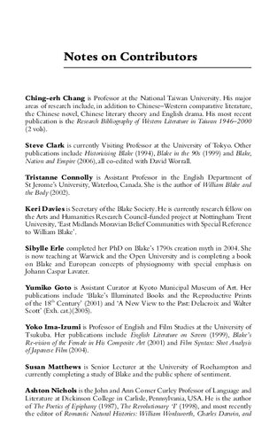 The Reception Of Blake In The Orient Steve Clark Masashi Suzuki Editors