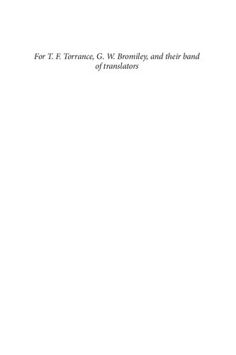 Karl Barths Church Dogmatics An Introduction And Reader R Michael Allen