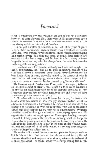 The Militarisation Of Peacekeeping In The Twentyfirst Century James Sloan