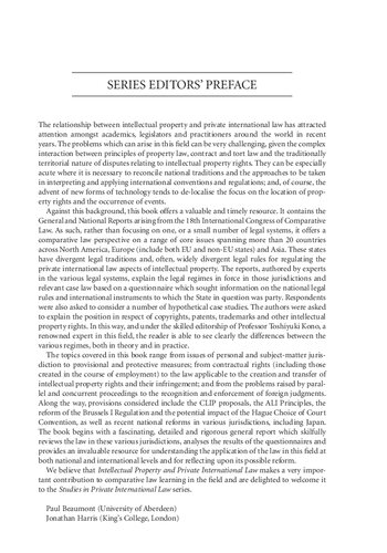 Intellectual Property And Private International Law Comparative Perspectives Toshiyuki Kono Editor