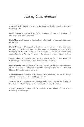 Travels Of The Criminal Question Cultural Embeddedness And Diffusion Dario Melossi Mximo Sozzo Richard Sparks Editors