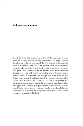 European Multiculturalism Revisited Alessandro Silj Editor