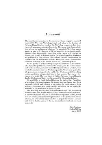 European Union Law For The Twentyfirst Century Rethinking The New Legal Order Takis Tridimas Paolisa Nebbia Editors