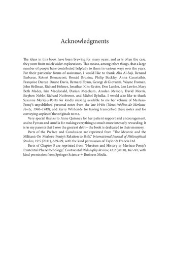 Merleaupontys Existential Phenomenology And The Realization Of Philosophy Bryan A Smyth