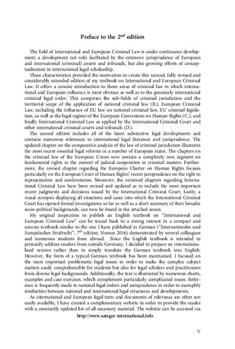 International And European Criminal Law Helmut Satzger