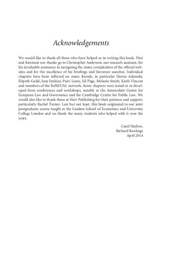 Process And Procedure In Eu Administration Carol Harlow Richard Rawlings