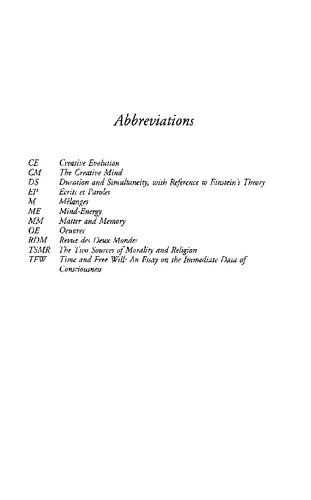 Henri Bergson Key Writings Keith Ansell Pearson John Mullarkey Melissa Mcmahon Editors