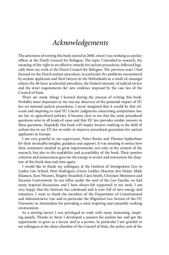Eu Asylum Procedures And The Right To An Effective Remedy Marcelle Reneman