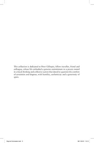 Beyond Colonialism Development And Globalization Social Movements And Critical Perspectives Dominique Caouette Dip Kapoor Editors