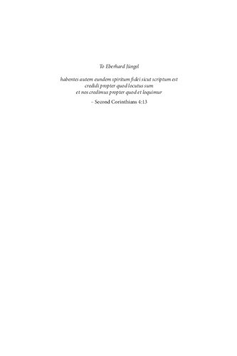 Indicative Of Grace Imperative Of Freedom Essays In Honour Of Eberhard Jngel In His 80th Year R David Nelson Editor