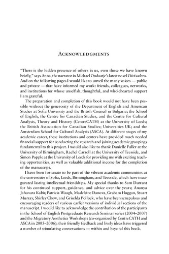 Michael Ondaatje Haptic Aesthetics And Micropolitical Writing Milena Marinkova