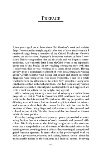The Myth Of Autism Medicalising Mens And Boys Social And Emotional Competence Sami Timimi Neil Gardner Brian Mccabe