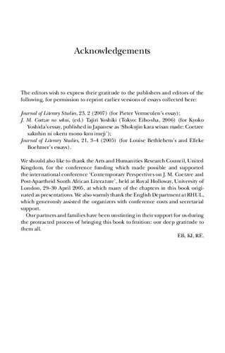 J M Coetzee In Context And Theory Elleke Boehmer Robert Eaglestone Katy Iddiols Editors