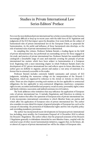 Cases And Materials On Eu Private International Law Stefania Bariatti