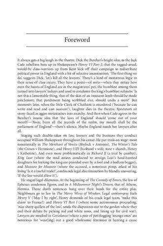 Shakespeare And The Law Paul Raffield Gary Watt Editors