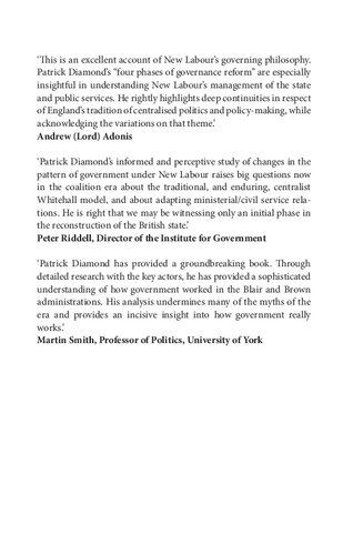 Governing Britain Power Politics And The Prime Minister Patrick Diamond